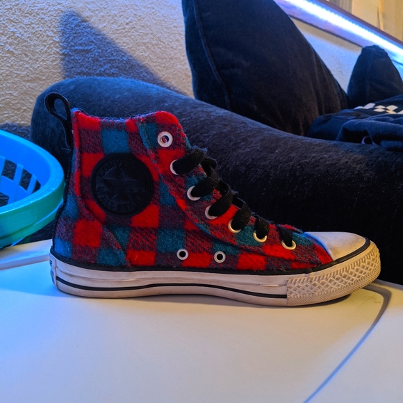 converse woolrich high tops